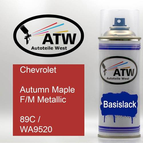 Chevrolet, Autumn Maple F/M Metallic, 89C / WA9520: 400ml Sprühdose, von ATW Autoteile West.